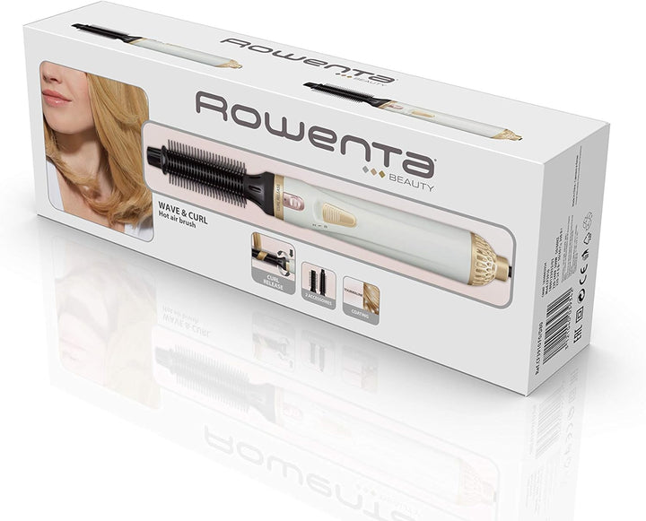 Rowenta CF3910 Warmluftbürste Curl Release, Abrollsystem für einfache Locken und Wellen, Keramik-/Tu