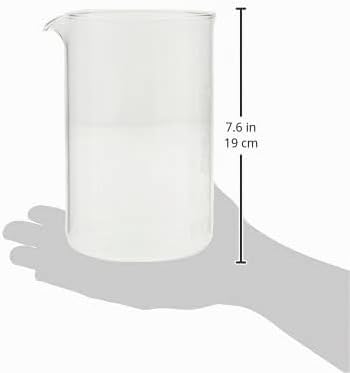 Bodum 1512-10 12-Tassen-Kaffeebecher-Ersatzbecher, Glas - transparent, 1,5 L A