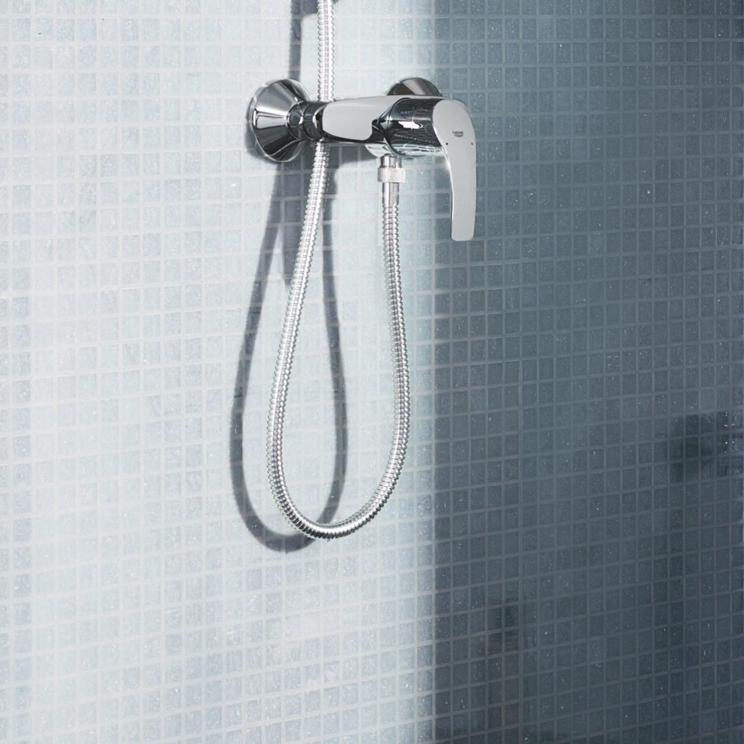 GROHE Eurosmart - Einhand-Brausebatterie (wassersparend, langlebige Oberfläche, Wandmontage), chrom,
