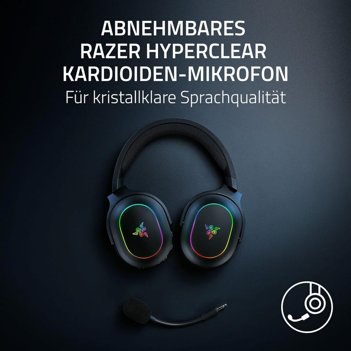 Razer Barracuda X Chroma - kabelloses Multiplattform-Gaming-Headset mit 6 Zonen Chroma RGB (SmartSwi
