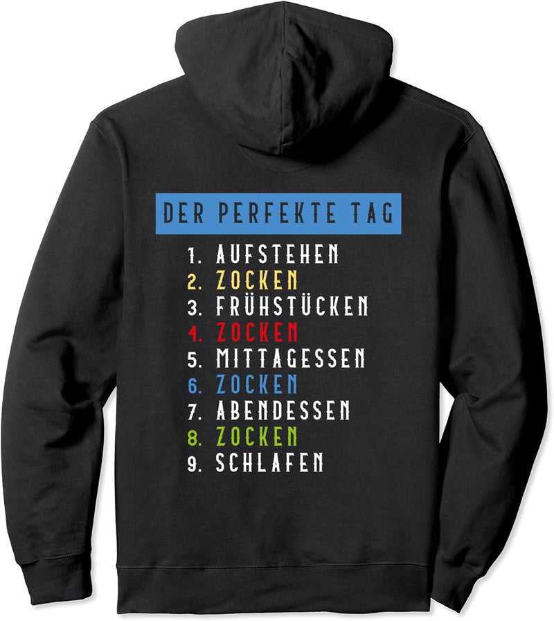 Gaming Perfekter Tag Headset Spruch Outfit Gamer Nerds Pullover Hoodie