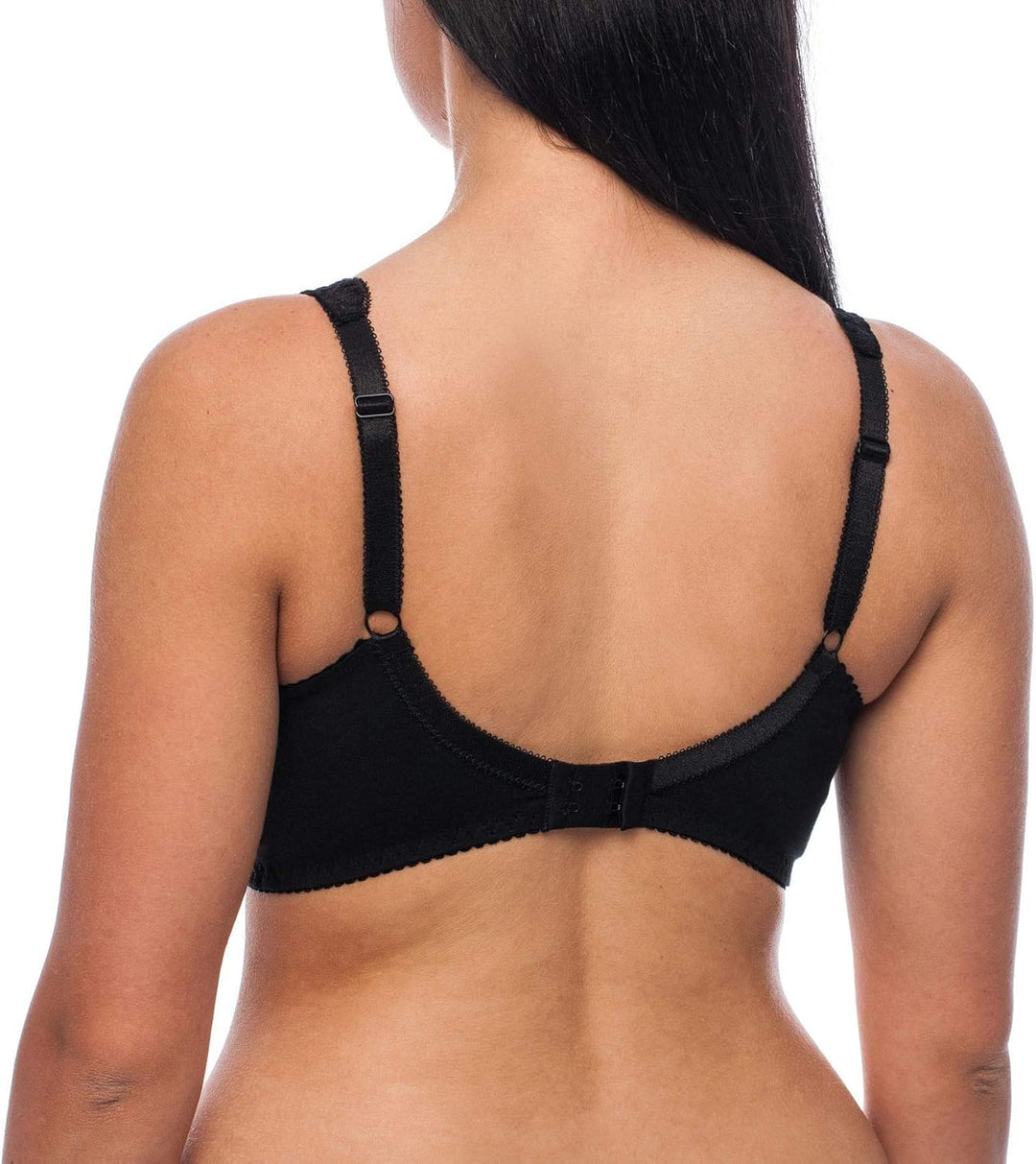frugue Damen Kompressions BH nach Brust Op, mit Taschen 75D Schwarz, 75D Schwarz
