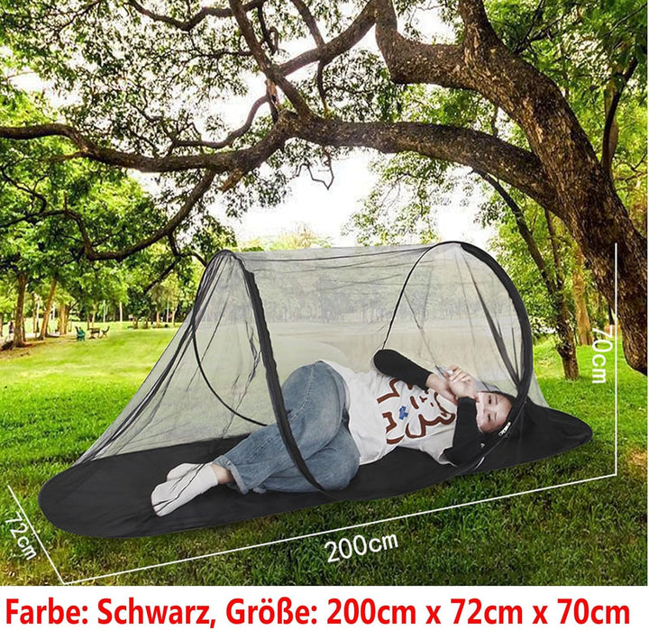 Pop Up Moskitonetz, Aartner 200 * 72 * 70 cm Moskitonetz Zelt, Faltbares Netz Reise Ohne Aufhängung,