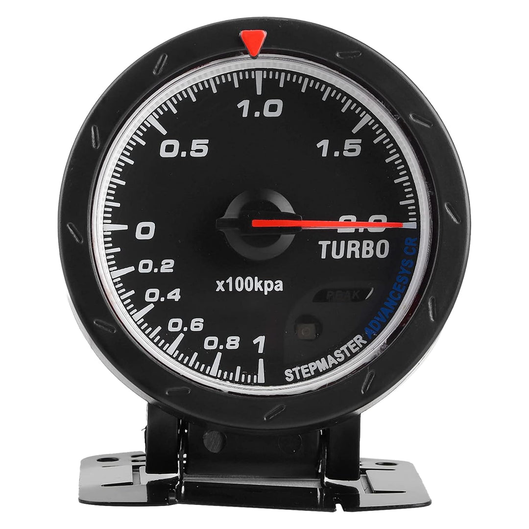 60Mm Boost Gauge Led Turbo Ladedruckanzeige Universal 60mm LED Turbo Boost Meter Gauge Schwarz Shell