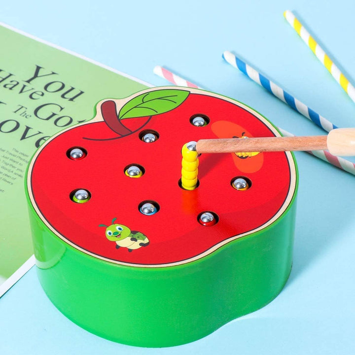 Afufu Kinderspielzeug ab 1 2 3 4 5 Jahren, Holz Montessori Spielzeug für Babys, Holzspielzeug Fangen