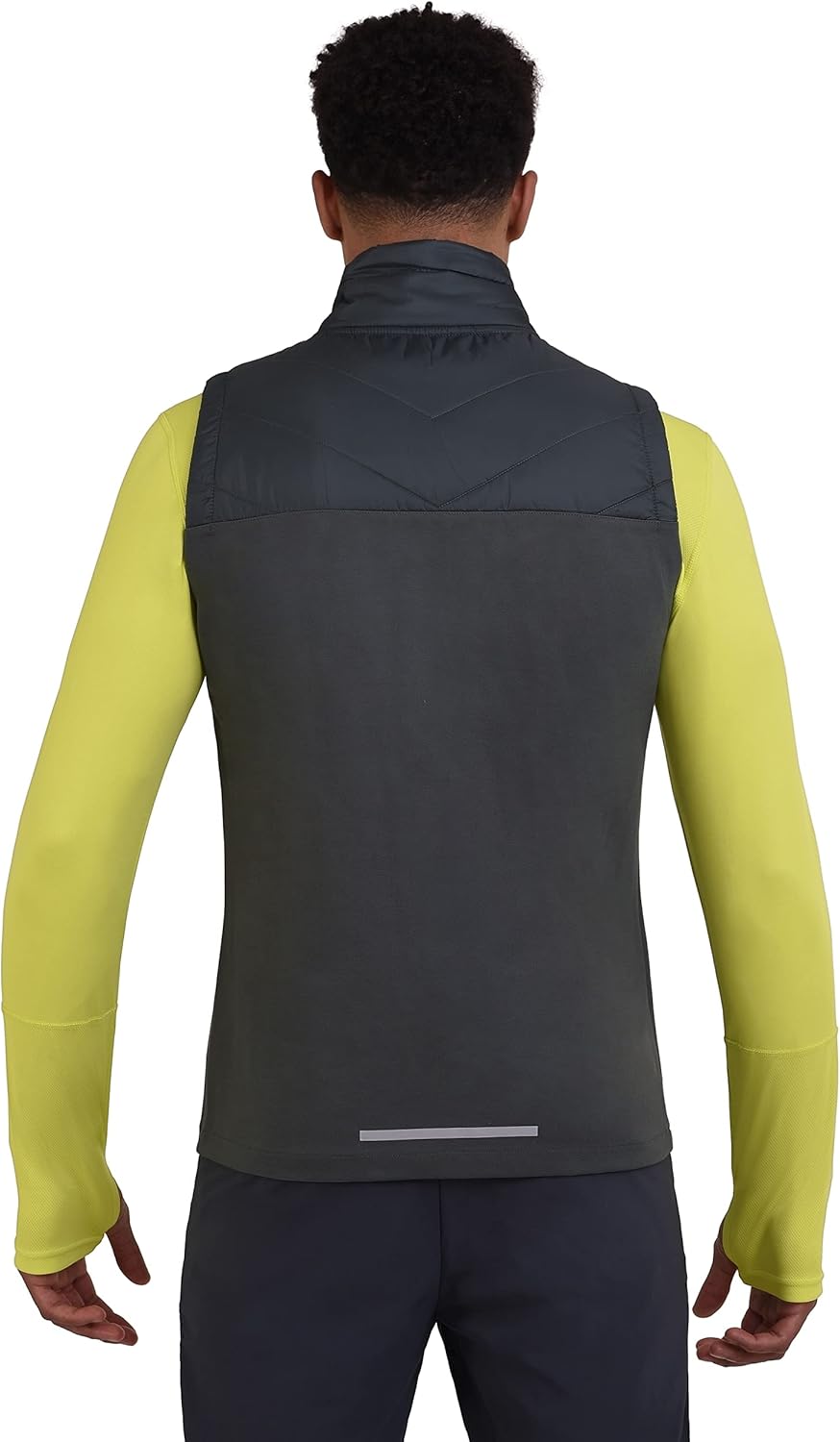 TCA Herren Excel Runner Leichte und gepolsterte Weste mit Reissverschlusstaschen L Dunkelgrün, L Dun