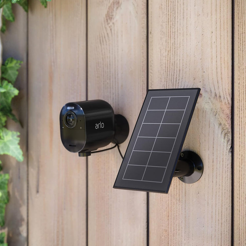 Arlo Zertifiziertes Zubehör | Solarpanel, Kabel 2.4m, Wetterfest, Kompatibel Mit Pro 3, Pro 4 (+XL),