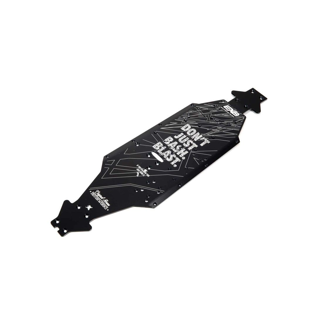 ARRMA Aluminium-Chassis CNC 7075 T6 LWB, Schwarz: EXB, ARA320571