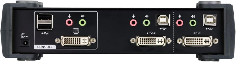 ATEN CS1762A-AT-G KVM 2X Port USB/DVI Switch, schwarz