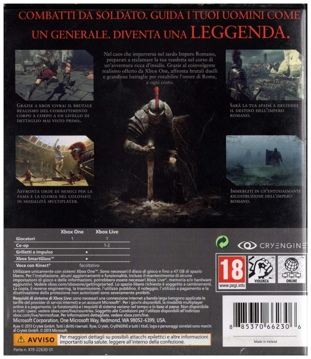 Ryse:Son of Rome (Xbox One)