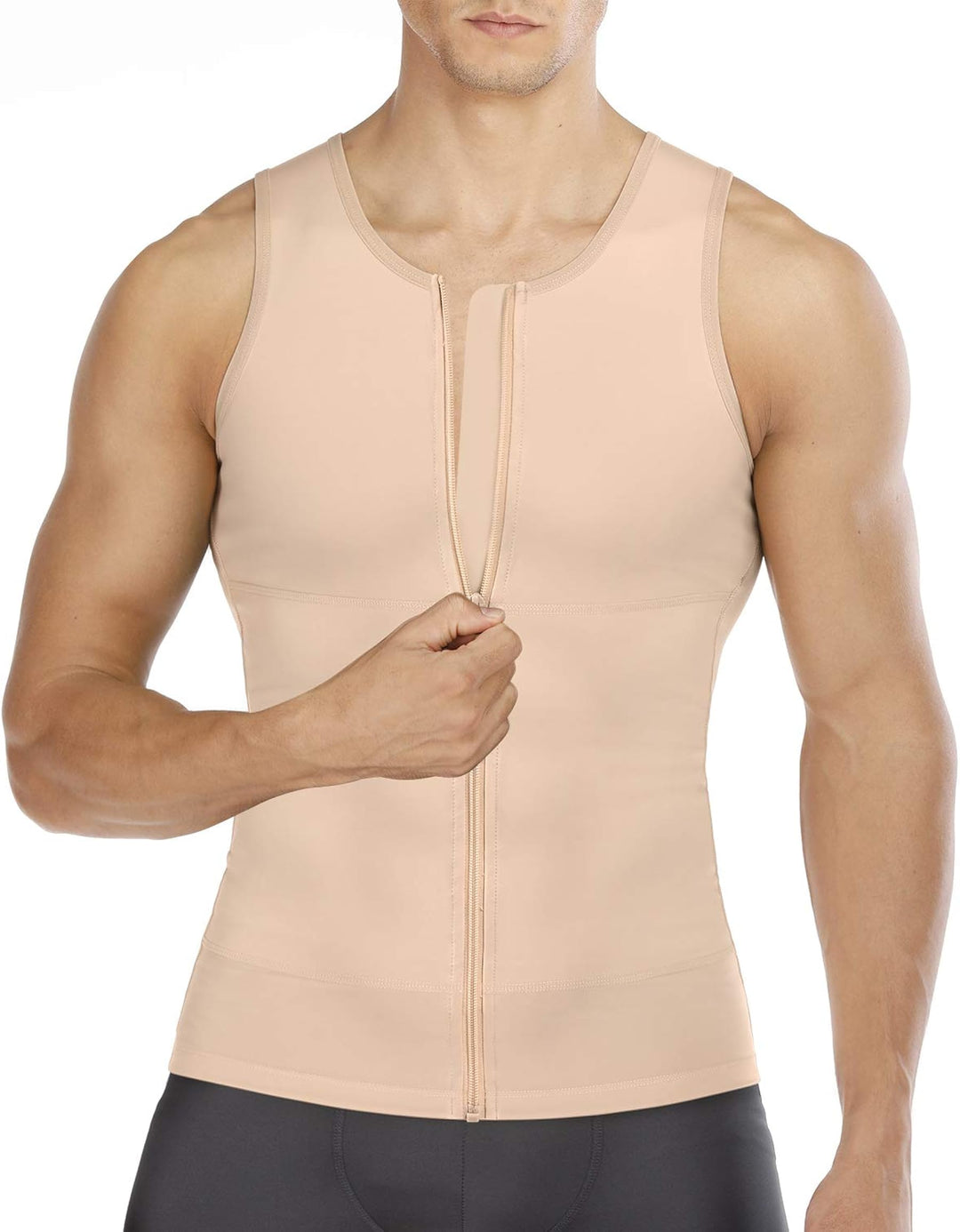 Gotoly Herren Unterhemden Shapewear Workout Tank Tops Figurformend Funktionsshirt Body Shaper Bauch