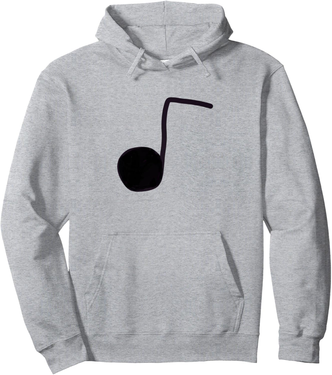 Schwarze Symphonie-Musiknote Pullover Hoodie