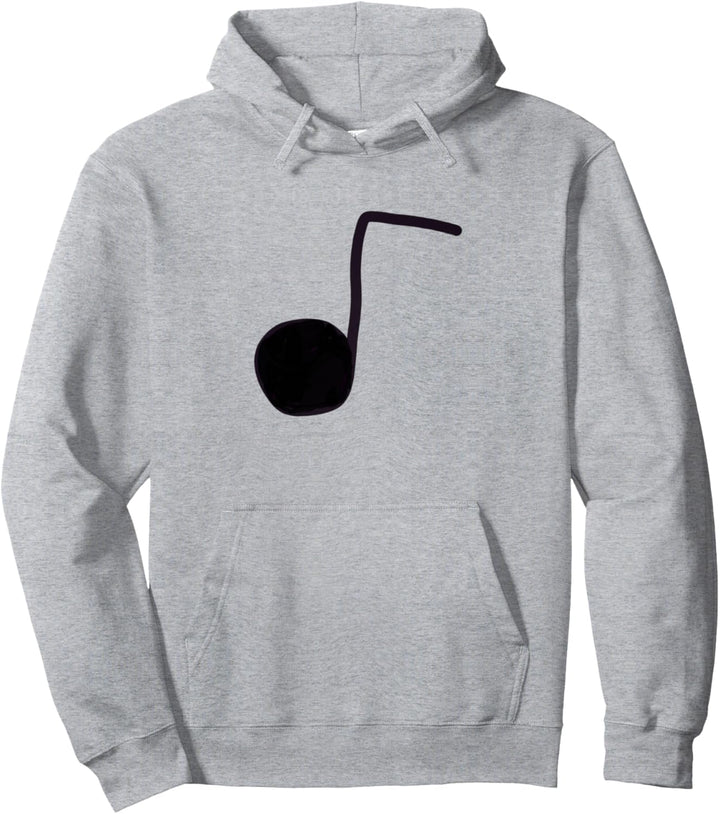 Schwarze Symphonie-Musiknote Pullover Hoodie