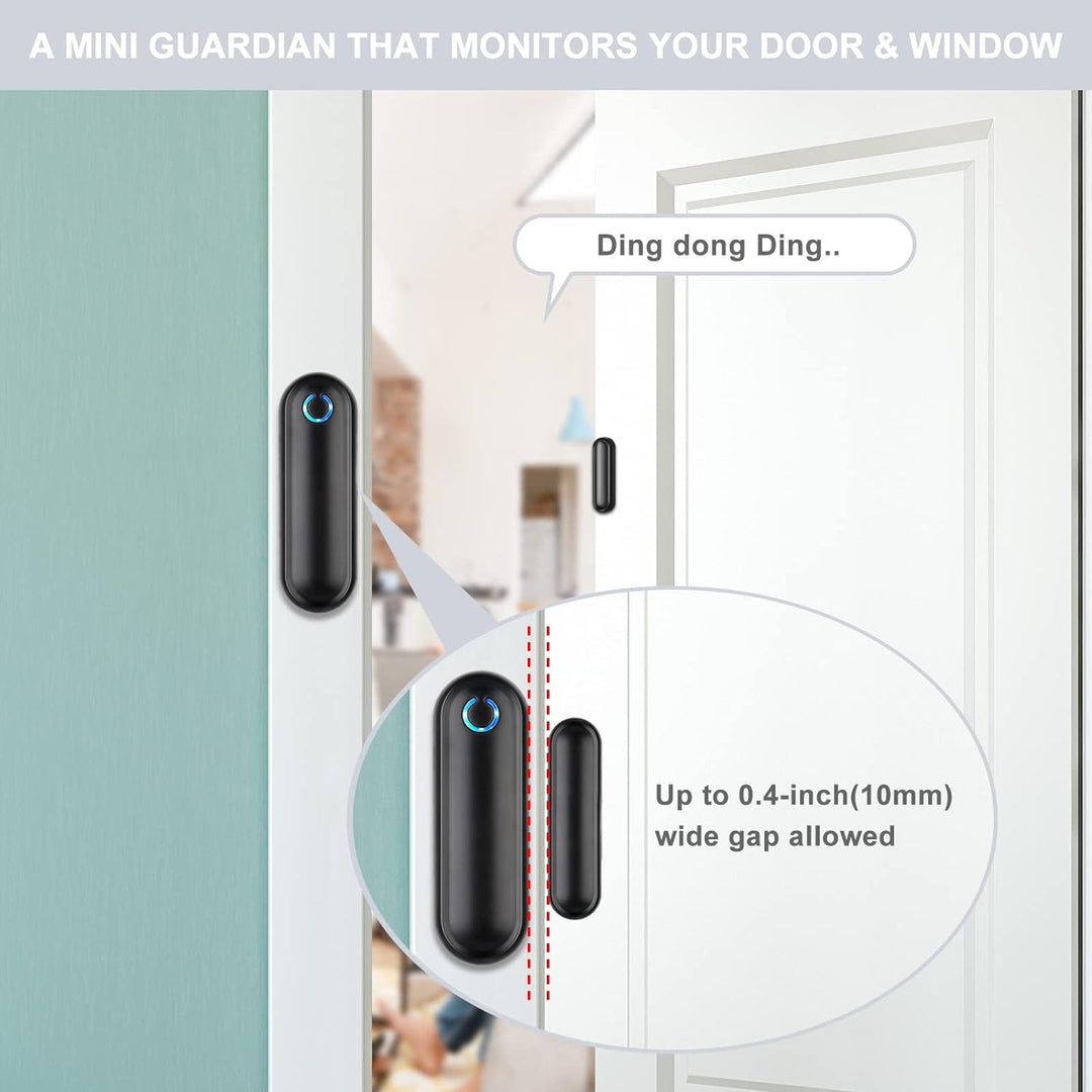 Tür Fenster Sensor klingel, Funkklingel 900ft Reichweite 58 Klingeltöne, Haushaltsalarme, Home Secur