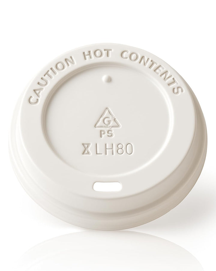 Blanc HYGIENIC Deckel für Kaffeebecher –1.000x Deckel für Einweg-Pappbecher, Ø 80 mm, geeignet für C