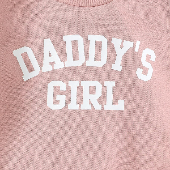 WYTbaby Baby Kleidung Mädchen Neugeborenes Outfits Langarm Pullover Sweatshirt Und Lange Hosen Daddy