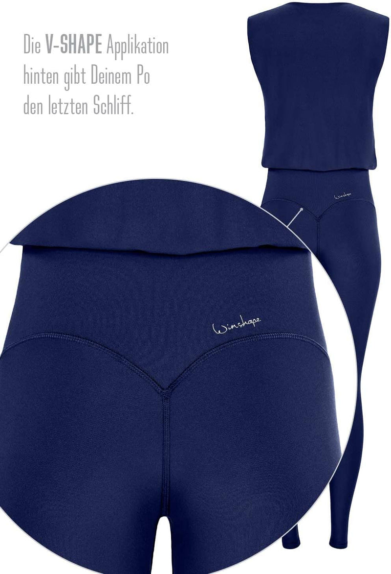 WINSHAPE Damen Damen Functional Comfort Jumpsuit Js102lsc Jumpsuit (1er Pack) JS102LSC-DARK-BLUE-M B