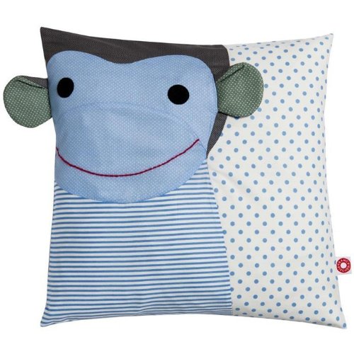 Franck & Fischer 0802-2031 Nilson A Stoffkissen Affe blau