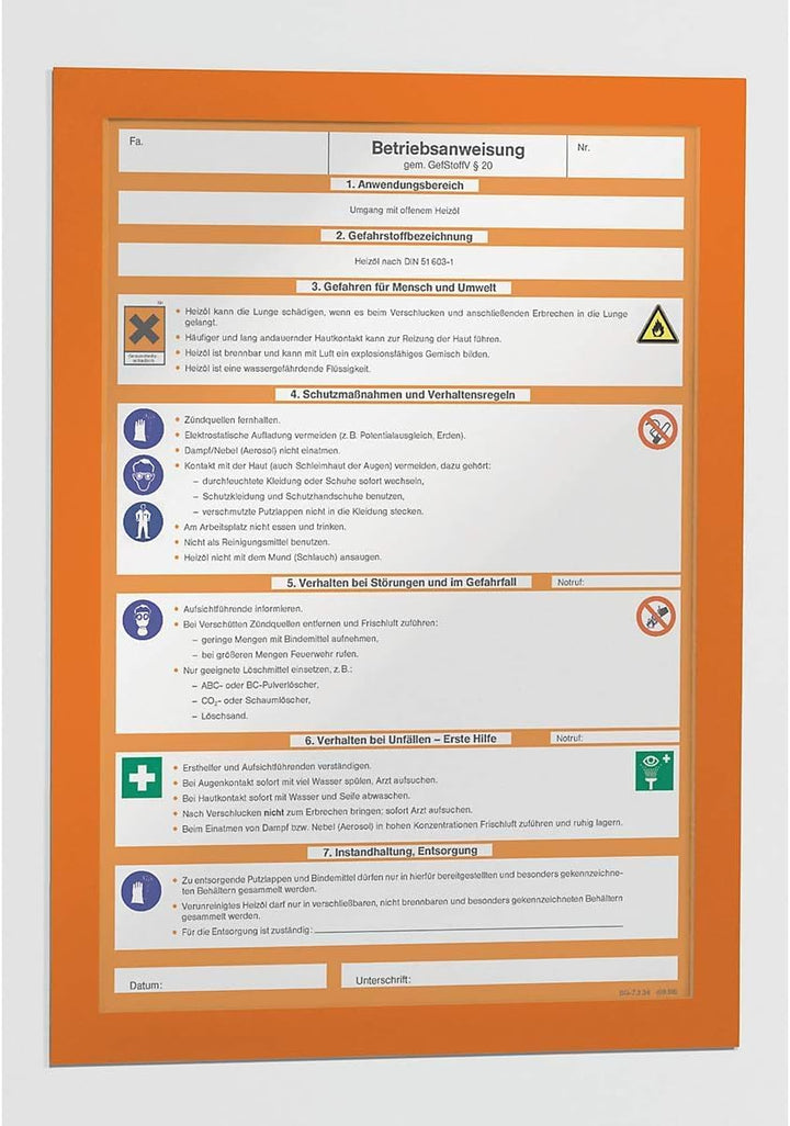 Durable Info-Rahmen Duraframe (A3, selbstklebend mit Magnetverschluss) 6 Stück, dunkelblau, 488307 A