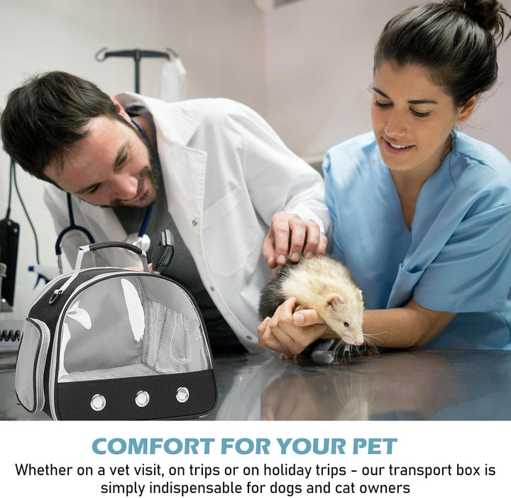 Kleine Haustier-Tragetasche, Kleintier Tragetasche, Transportbox für Katze Mit Seitlicher Öffnung, M