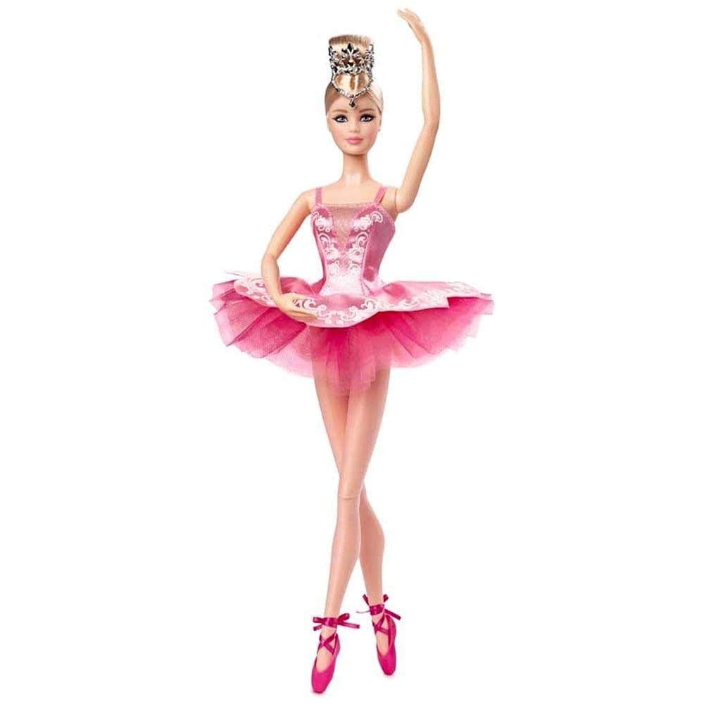 Barbie GHT41 - Barbie Signature Ballet Wishes Puppe, ca. 30 cm gross, mit Tutu, Spitzenschuhen und D