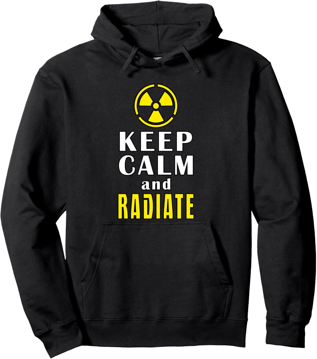 Keep Calm And Radiate Lustig Lehrer Physik Schule Pullover Hoodie