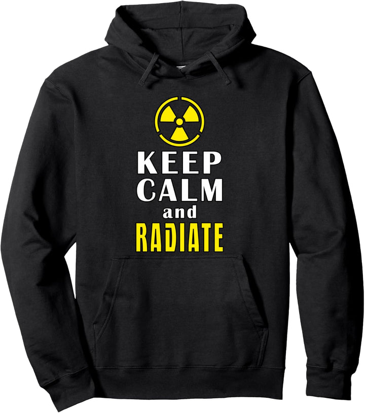 Keep Calm And Radiate Lustig Lehrer Physik Schule Pullover Hoodie