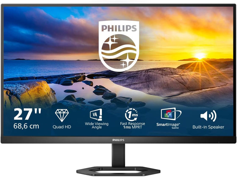 Philips 27E1N5500LA - 27 Zoll QHD Monitor, Lautsprecher, höhenverstellbar (2560x1440, 75 Hz, Display