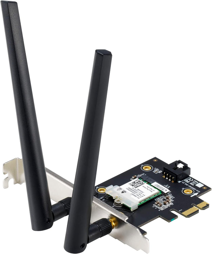 ASUS PCE-AX1800 PCI-E Wi-Fi 6 (802.11ax) AX1800 Dual Band mit Bluetooth 5.2, WPA3, OFDMA und MU-MIMO