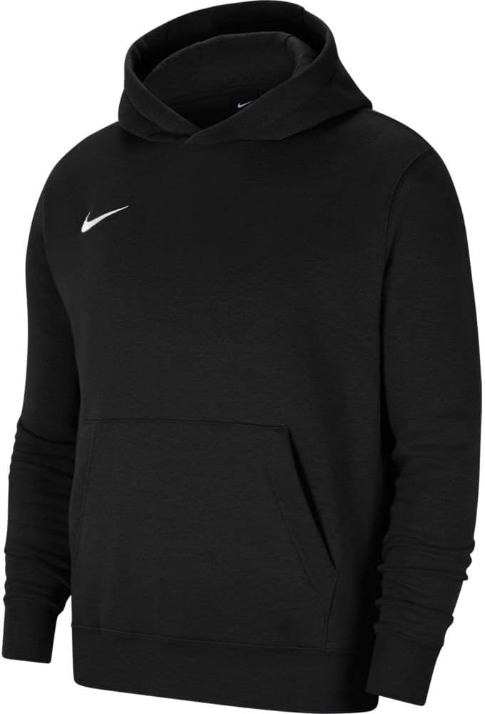 Nike Unisex Kinder Y Nk FLC Park20 Po Hoodie Hooded Sweatshirt (1er Pack) 8-9 Jahre Black/White, 8-9