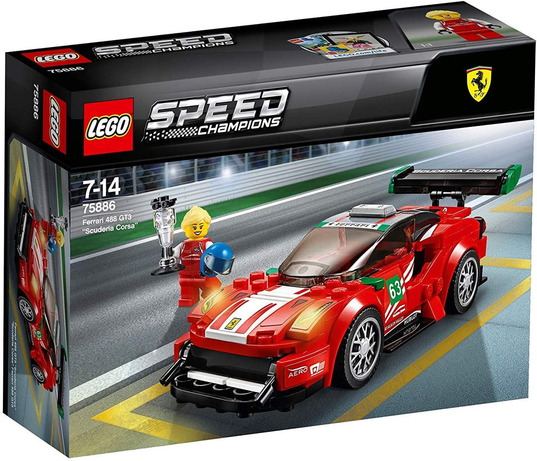 LEGO 75886 Speed Champions Ferrari 488 GT3 “Scuderia Corsa” Single, Single