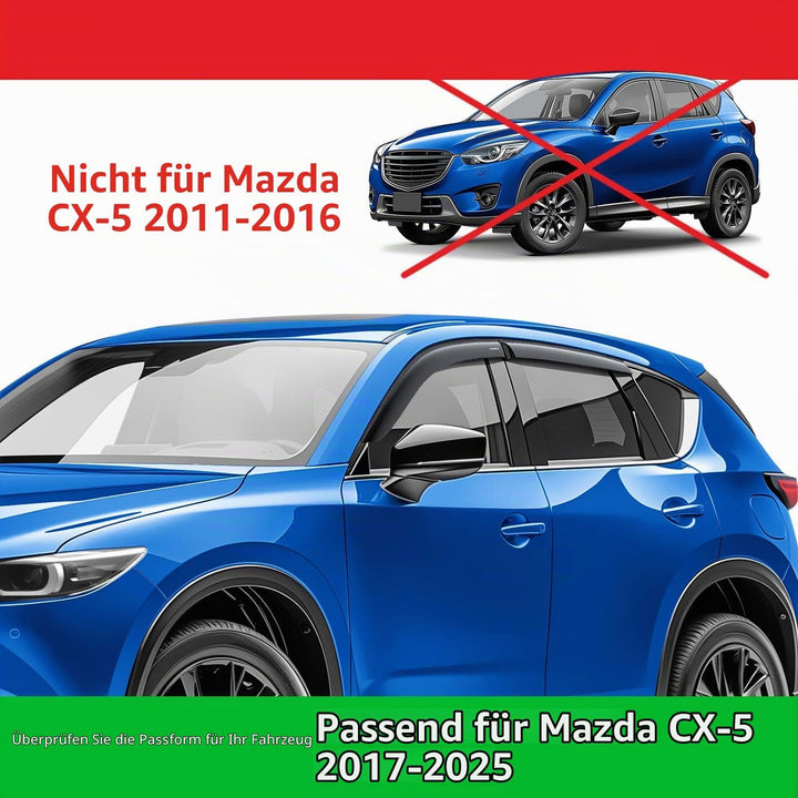 Goodyear Windabweiser für/kompatible mit Mazda CX-5 SUV 2017-2024 Autofenster Regenschutz, Regenabwe