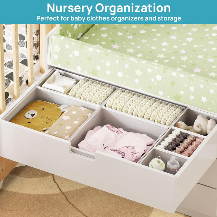 Vtopmart 12 Pack Kleiderschrank Organizer, Faltbare Schrank Organizer Kleiderschrank, Aufbewahrungsb