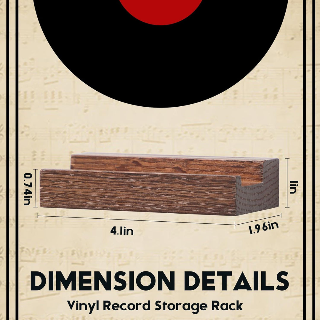 PHOENANCEE Massives Eichenholz, Schallplatten-Wandhalterung, Schallplatten-PräSentationshalter FüR L