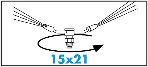 boutt 0183234 H Spiral-Sprinkler Messing 15 x 21