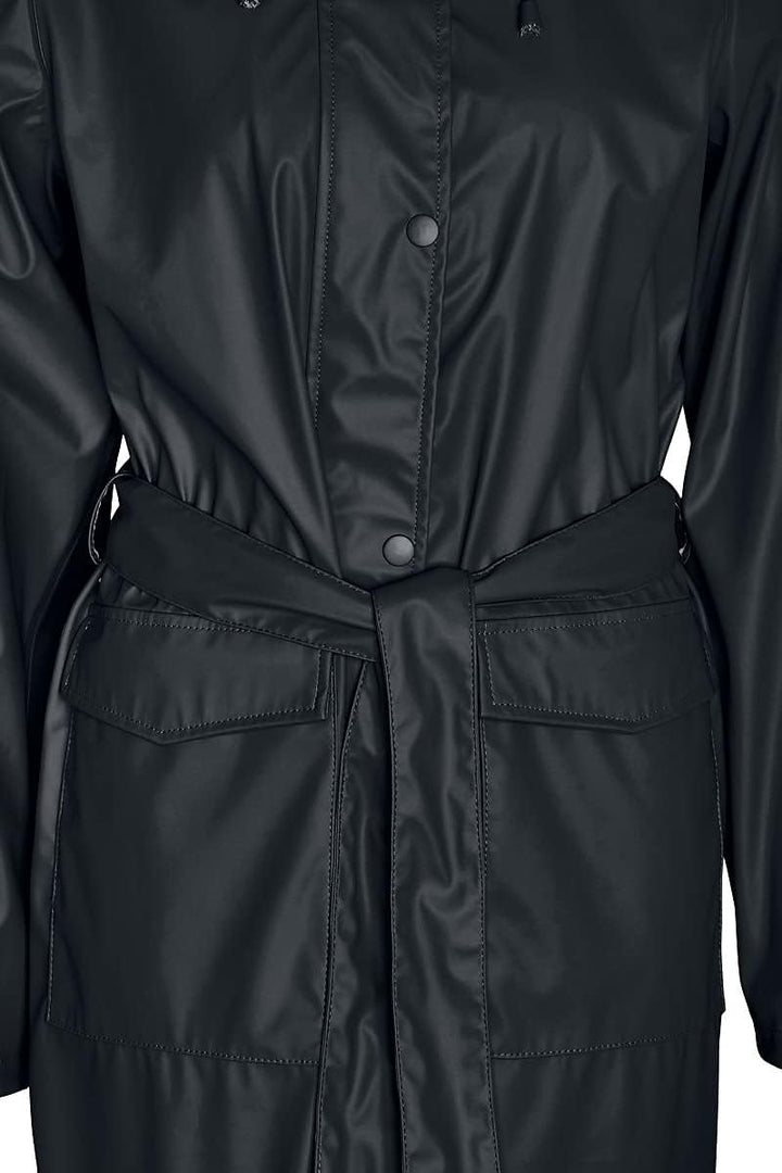 Noisy may Damen Nmsky L/S Raintrenchcoat Noos Regenmantel L Schwarz, L Schwarz