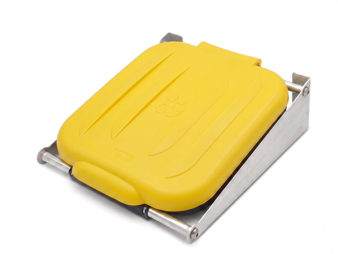 Müllsack Wandhalterung mit Deckel | 70-120L | Abfallbehälter Aluminium Müllsackhalter wandmontage |