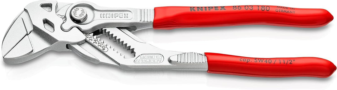 KNIPEX Zangenschlüssel, Multi-Schraubenschlüssel, Chrom-Vanadium, Rostschutz verchromt, 180 mm (SB-K