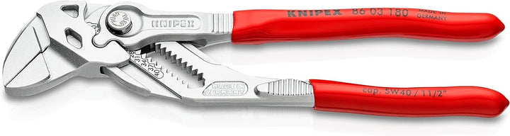 KNIPEX Zangenschlüssel, Multi-Schraubenschlüssel, Chrom-Vanadium, Rostschutz verchromt, 180 mm (SB-K
