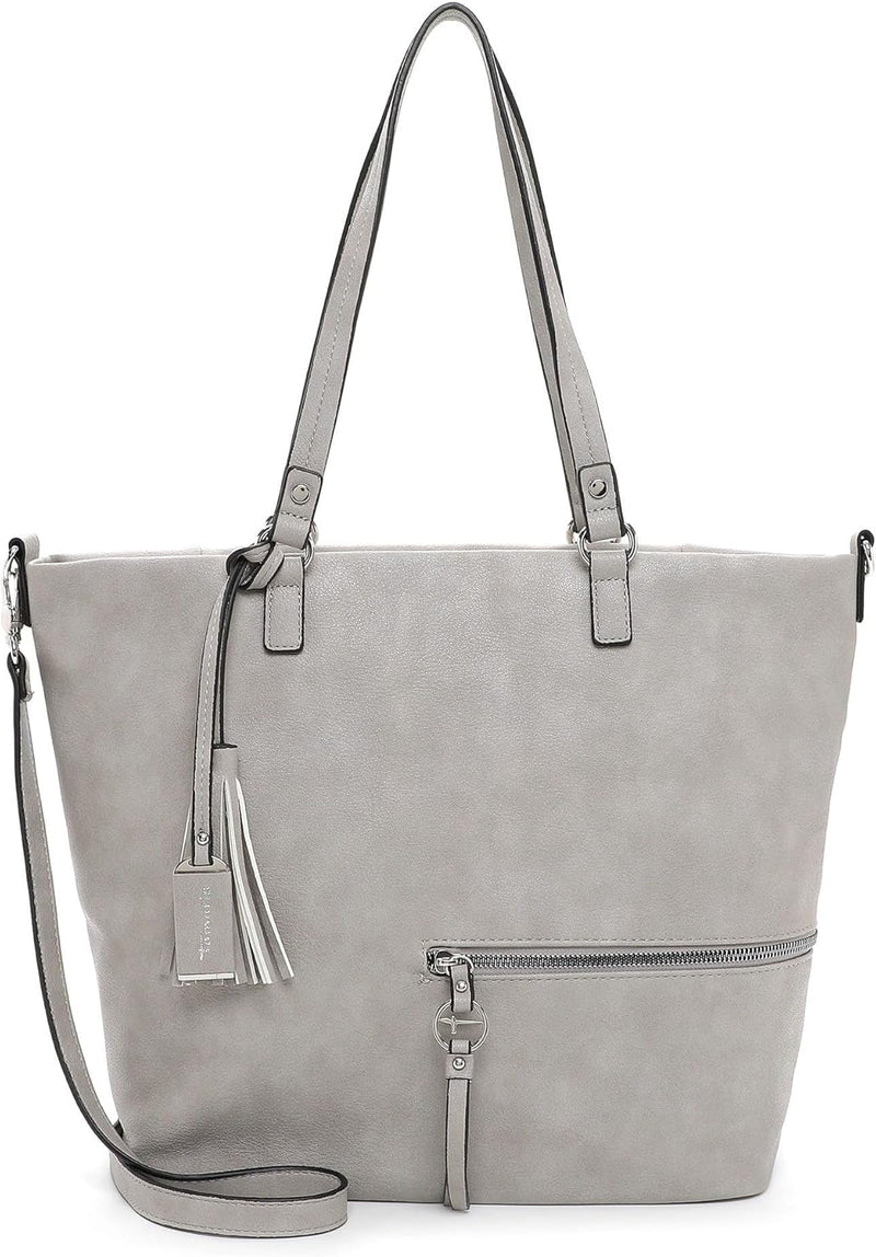 Tamaris Shopper TAS Nele 32803 Damen Handtaschen Uni Einheitsgrösse Lightgrey 810, Einheitsgrösse Li