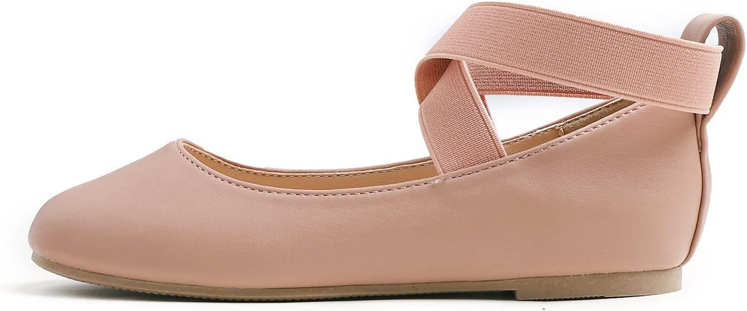 Feversole Girls Cute Belt Dress, Mädchen süsses Kleid Mary Jane Schuhe weiche Party Urlaub Ballerina
