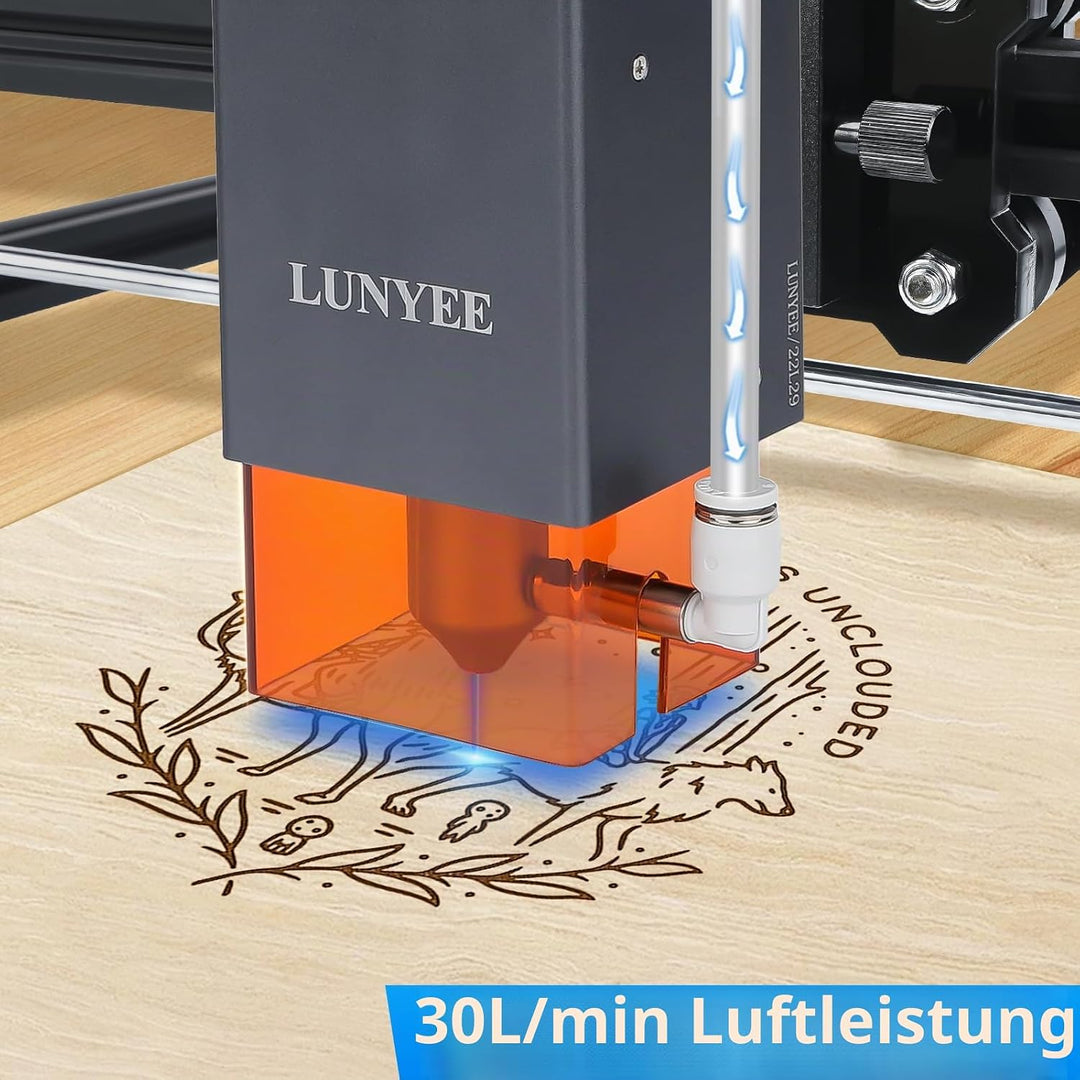 Air Assist, Laser Air Assist Pumpe für Laserschneider und -gravierer, einstellbarer Luftstrom von 10