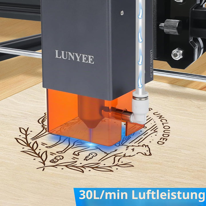 Air Assist, Laser Air Assist Pumpe für Laserschneider und -gravierer, einstellbarer Luftstrom von 10