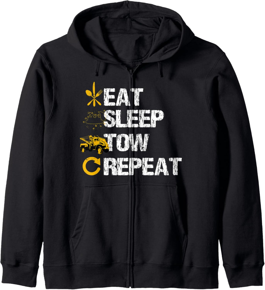 Tow Truck Driver Gifts Eat Sleep Tow Repeat Kapuzenjacke