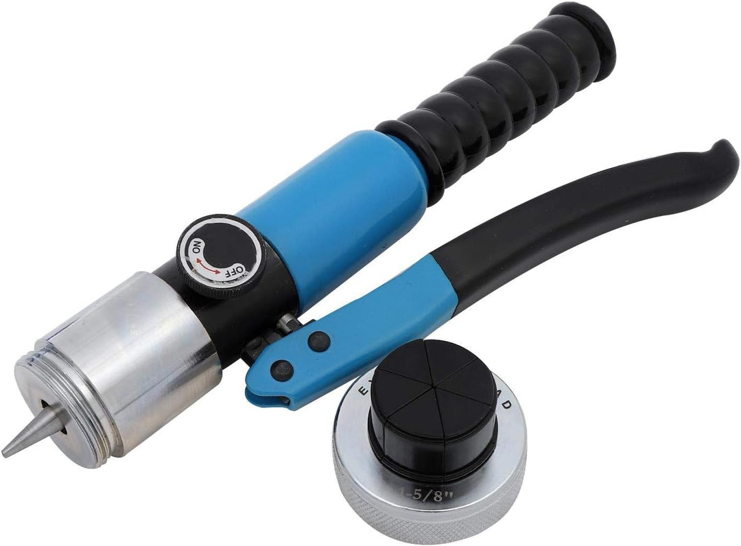 KATSU Hydraulischer Rohraufweiter Bördelwerkzeugsatz 3/8"- 1-5/8" O.D.Tubing mit 11 Köpfen für Weich