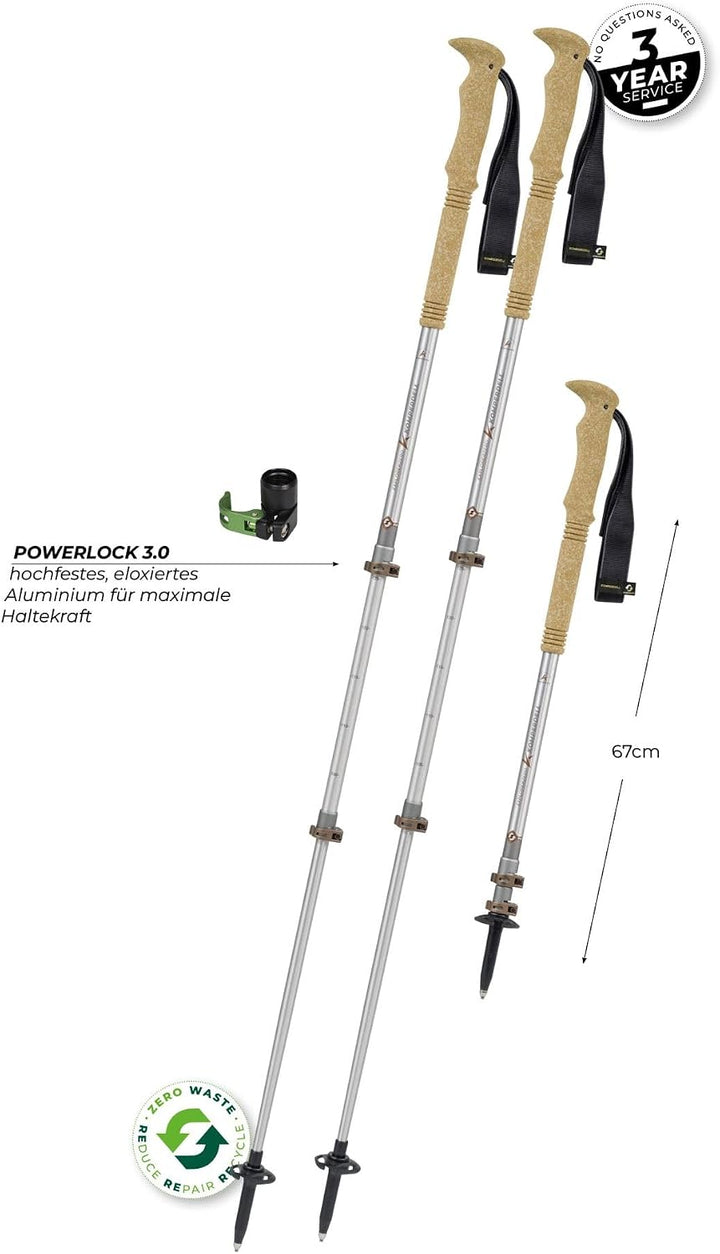 Komperdell Explorer Zero Cork Trekkingstöcke 105-140 cm