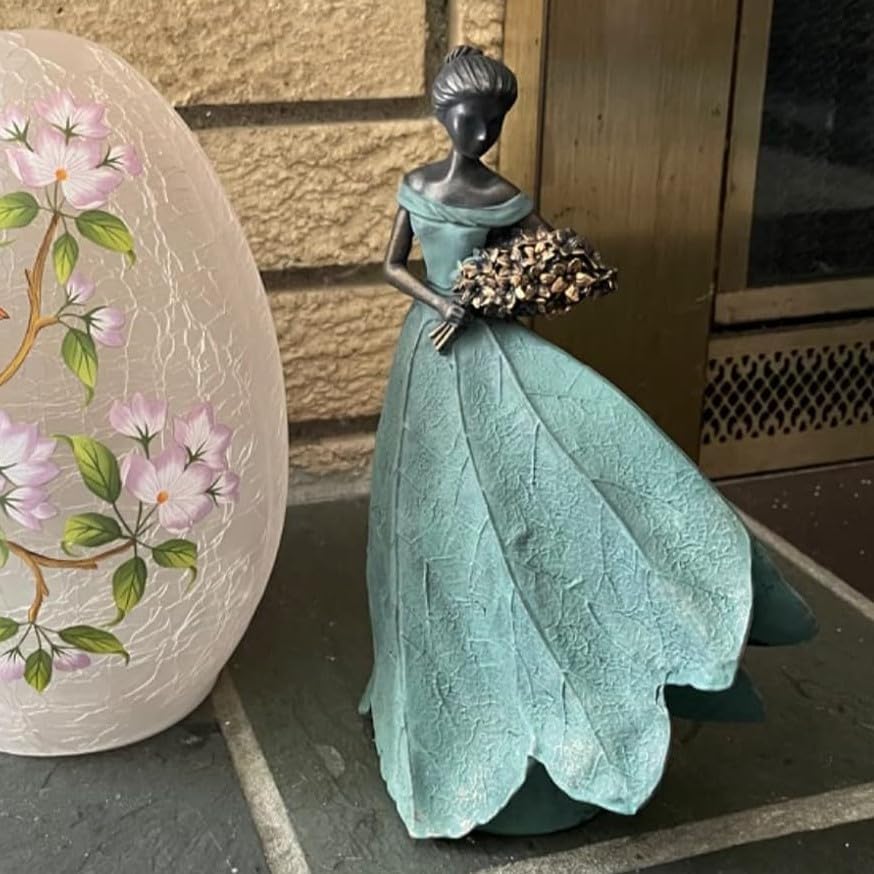 Guichifun Fairy Statue Collection Home Decoration – Blatt Engel Mädchen Harz Heimdekoration für drau
