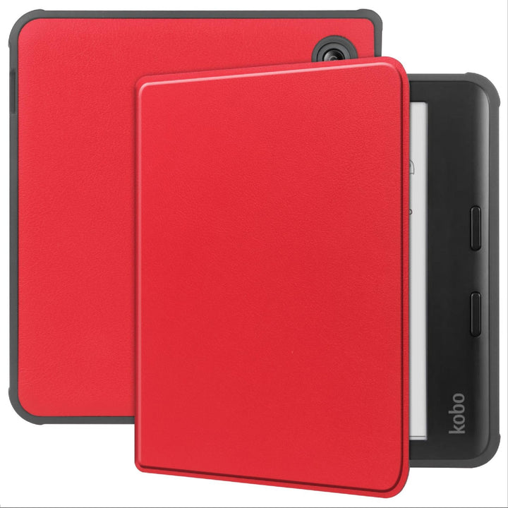 GIOPUEY Hülle Kompatibel mit Tolino Vision Color, Flip Case, PU Leder + Weiches TPU Hülle, Auto Slee