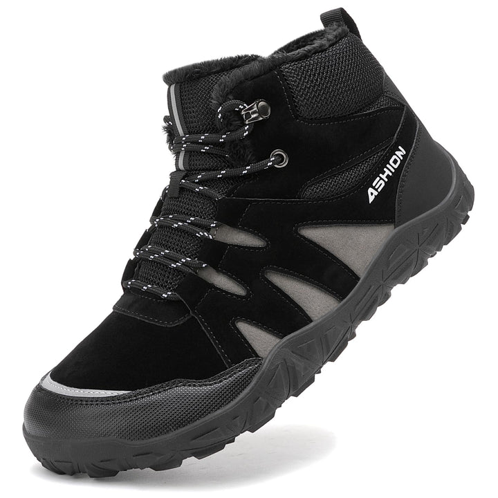 Littleplum Herren Winterschuhe Trekking Outdoor Boots Wanderstiefel Warm Gefüttert Schneestiefel Win
