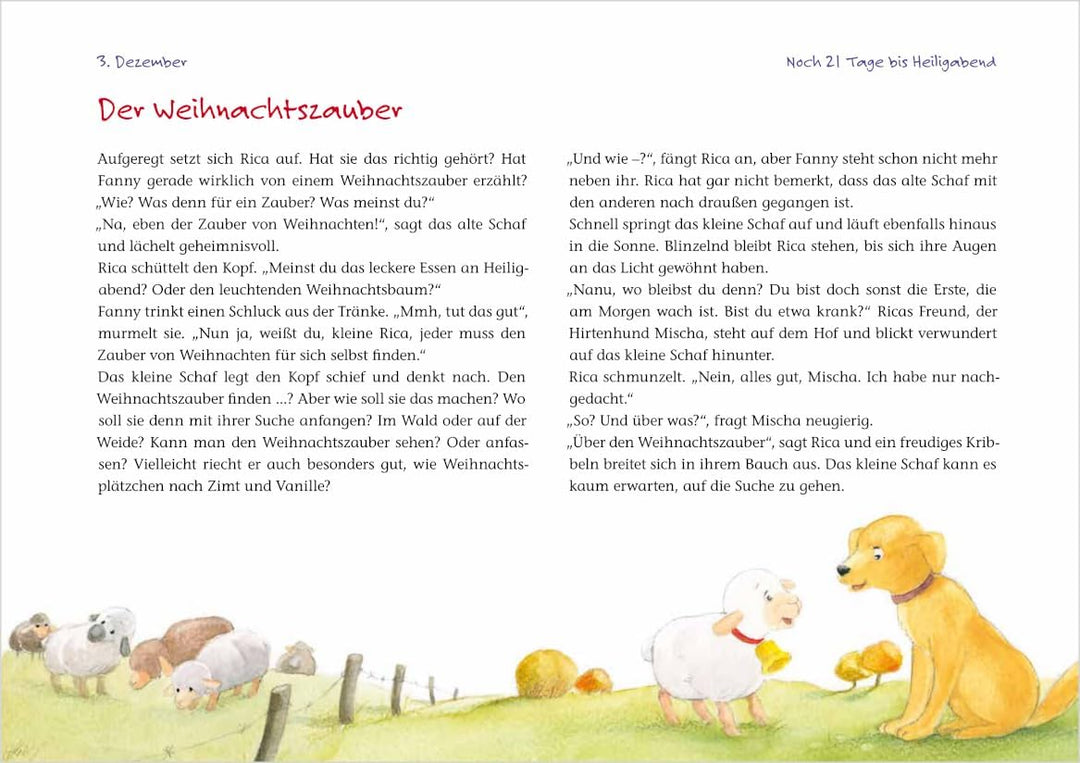 Ricas Weihnachtsüberraschung: Ein Adventskalender zum Vorlesen und Gestalten eines Fensterbildes (Ad